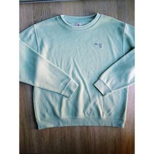 Gear for sports Elks country club embroidery teal crewneck sweater golf tee Time